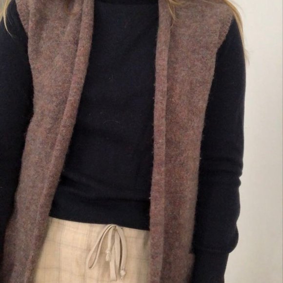 Wilfred Olivie mohair wool blend long sweater vest - Picture 2 of 3